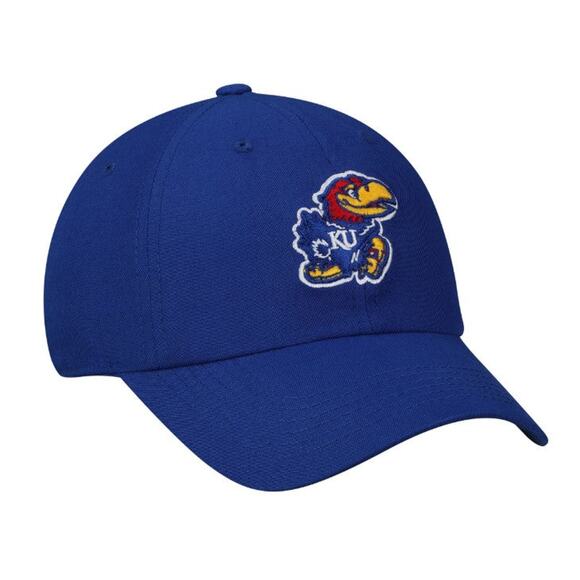 'Top of the World KU Jayhawks Royal Blue Adjustable Baseball Cap - Picture 3 of 4